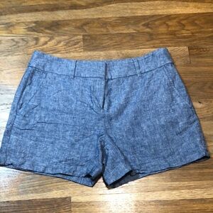 LOFT linen blend 4” khaki style shorts